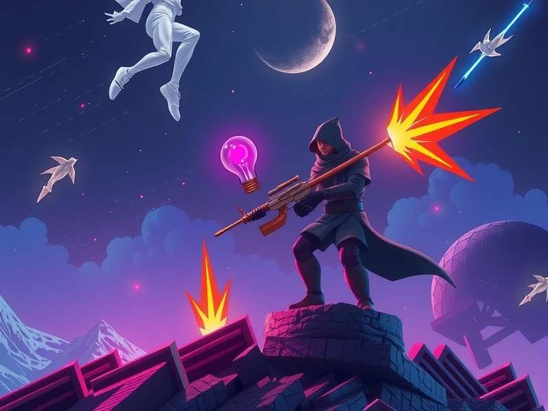 Doodle Jump gameplay screenshot showing character jumping on platforms