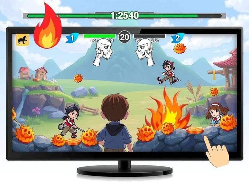 Doodle Jump gameplay screenshot showing the character jumping on platforms