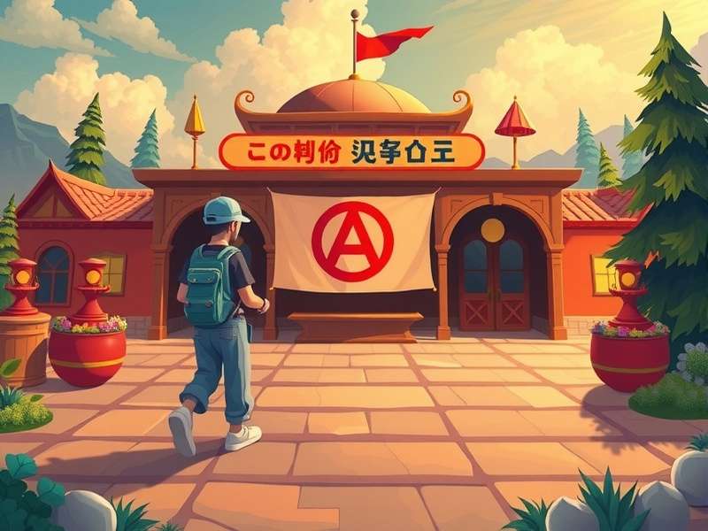 Doodle Jump game character on platforms