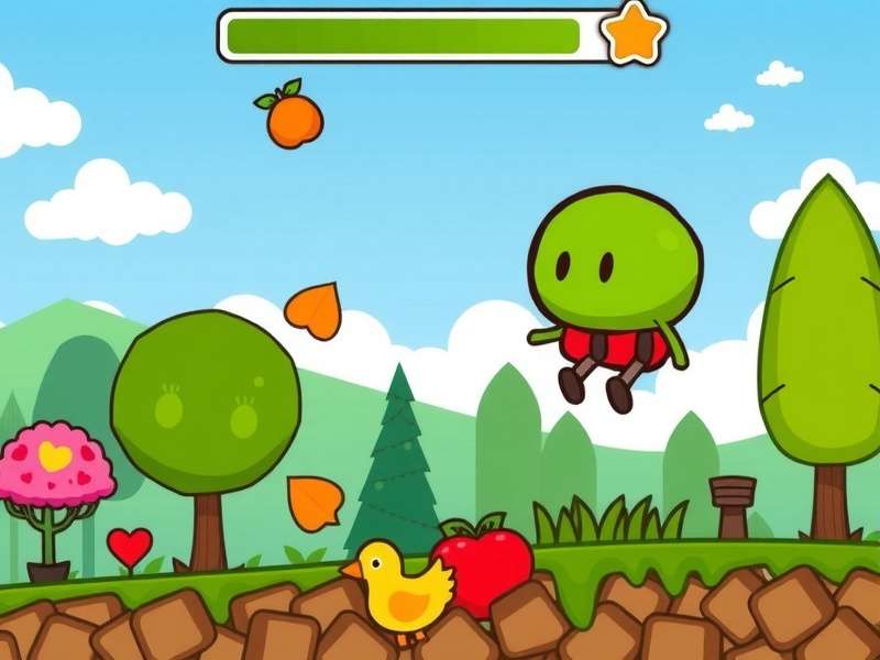 A person playing Doodle Jump unblocked on a laptop and phone simultaneously