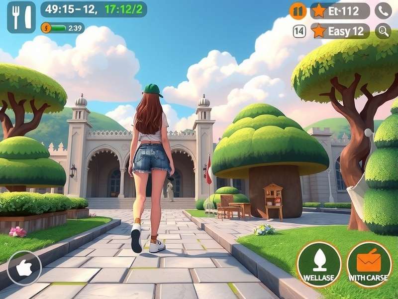 Doodle Jump gameplay on a mobile device