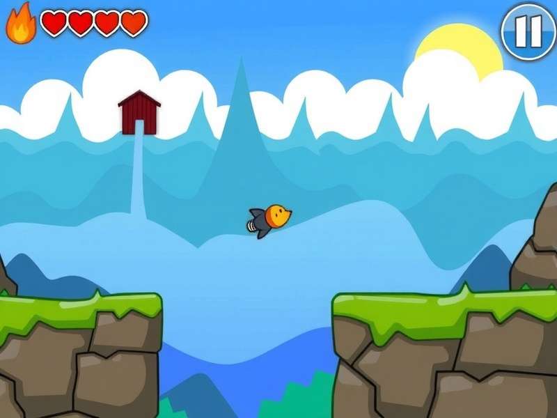 Doodle Jump gameplay showing advanced platforms and power-ups