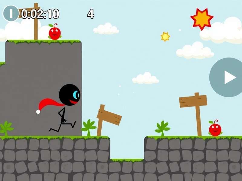 Screenshot of Doodle Jump game showing the Doodler on platforms