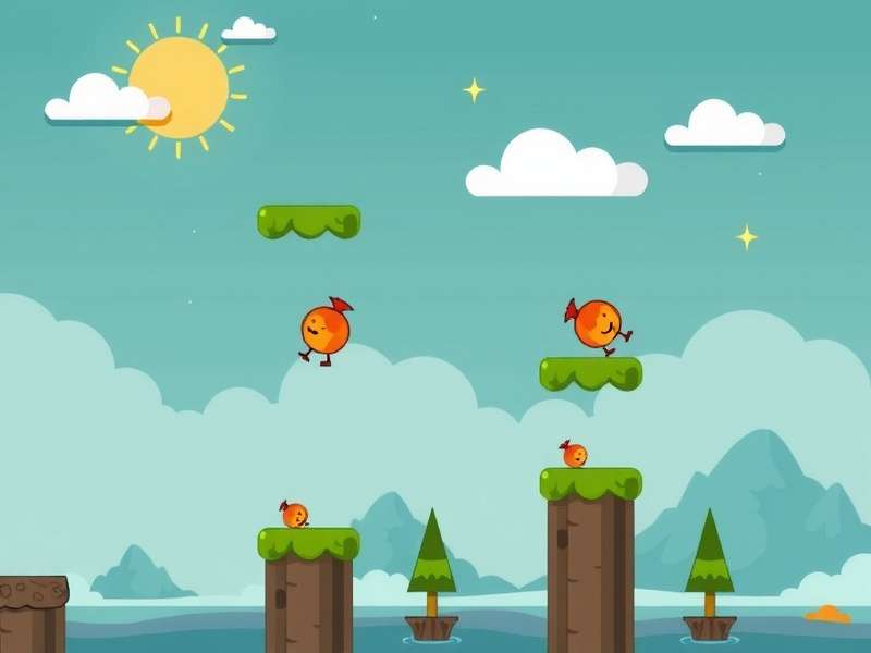 Gameplay screenshot of Doodle Jump 2 Level 10 showing complex platform patterns and enemies