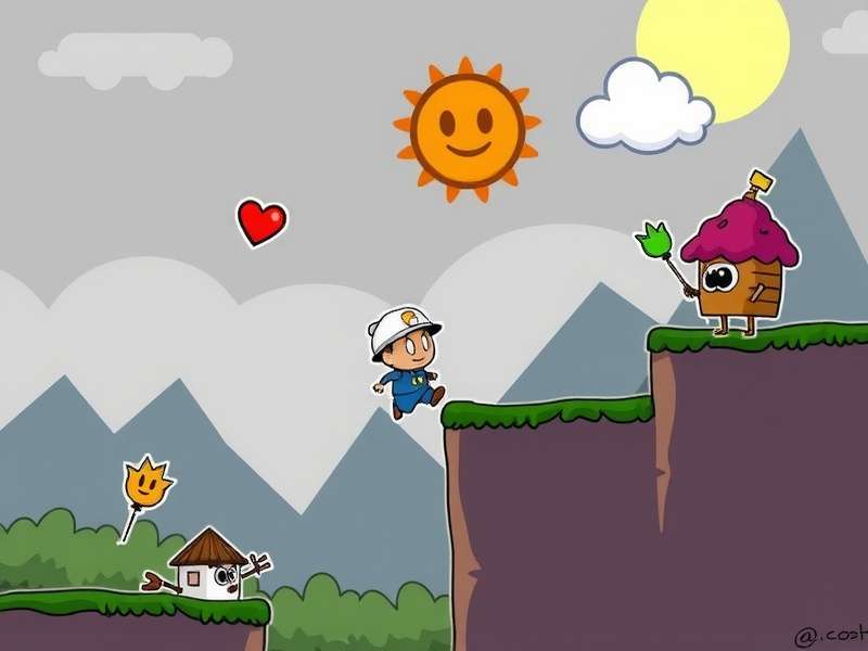 Doodle Jump Original gameplay screenshot showing character on platforms