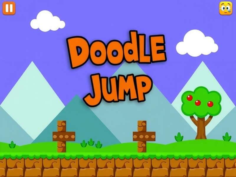 Scratch programming interface showing Doodle Jump code blocks