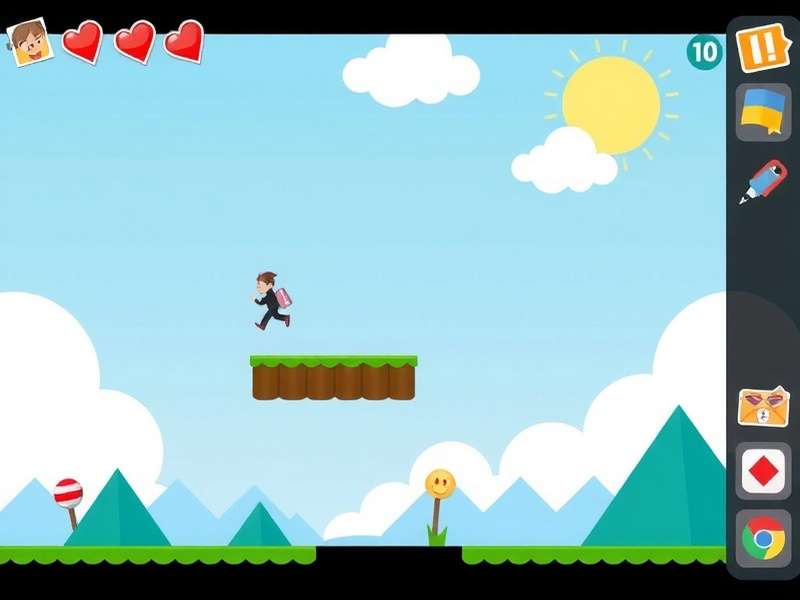 Doodle Jump 2 Poki gameplay screenshot showing the doodle character jumping on platforms
