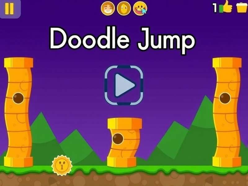 Doodle Jump Gameplay with Extension Overlay