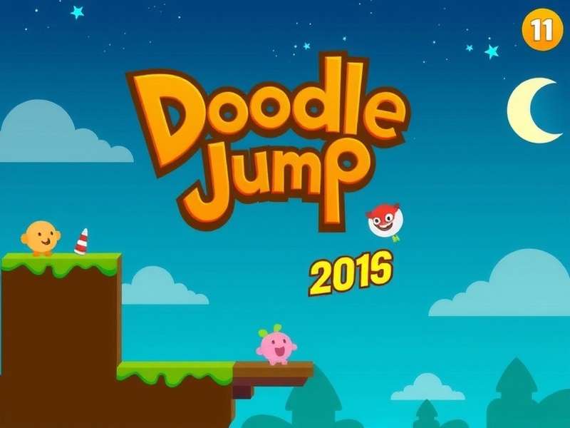 Doodle Jump game screenshot showing character on platforms