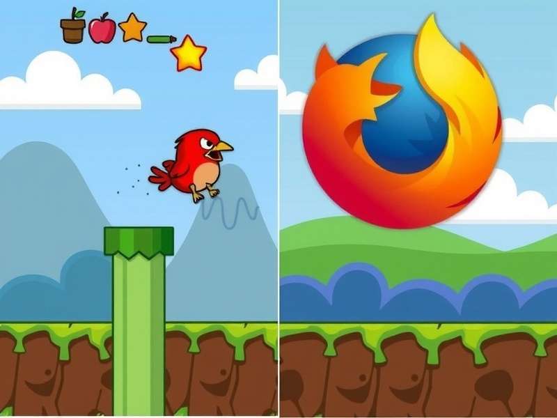 Doodle Jump Extension running in Mozilla Firefox browser