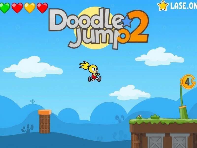 Doodle Jump 2 gameplay scene on a modern smartphone