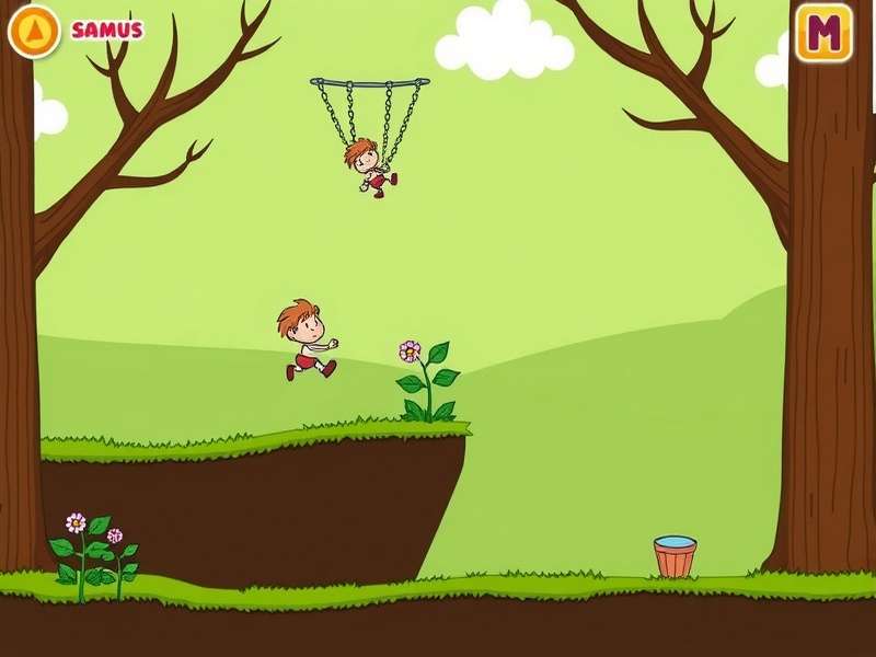 Doodle Jump gameplay on Poki platform showing character jumping on platforms