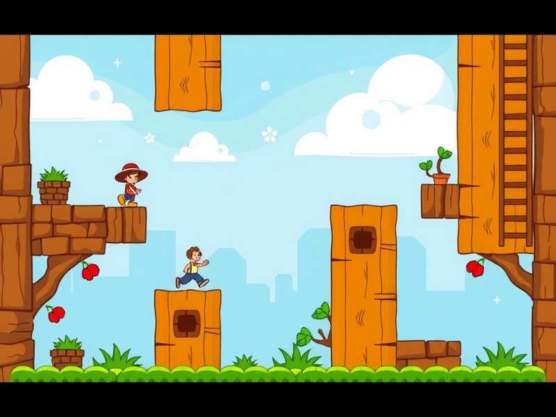 Doodle Jump game levels visual representation showing platforms and monsters