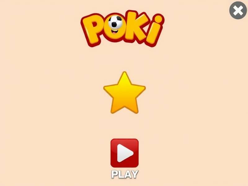 Doodle Jump game being played on the Poki website platform