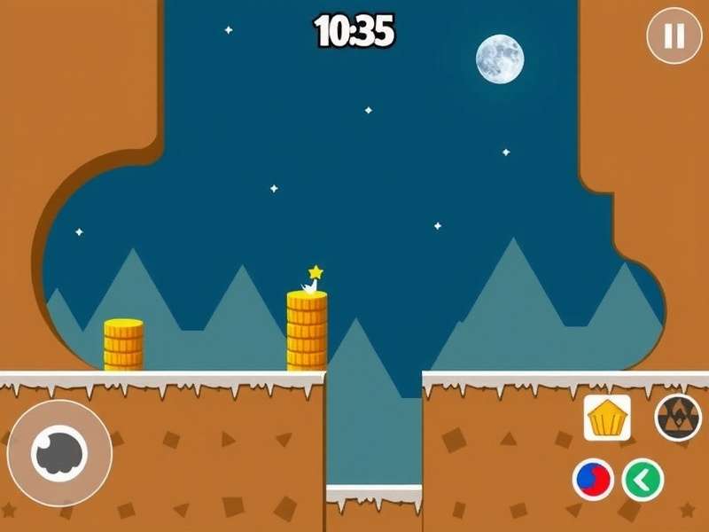 Doodle Jump gameplay on computer screen showing character jumping on platforms