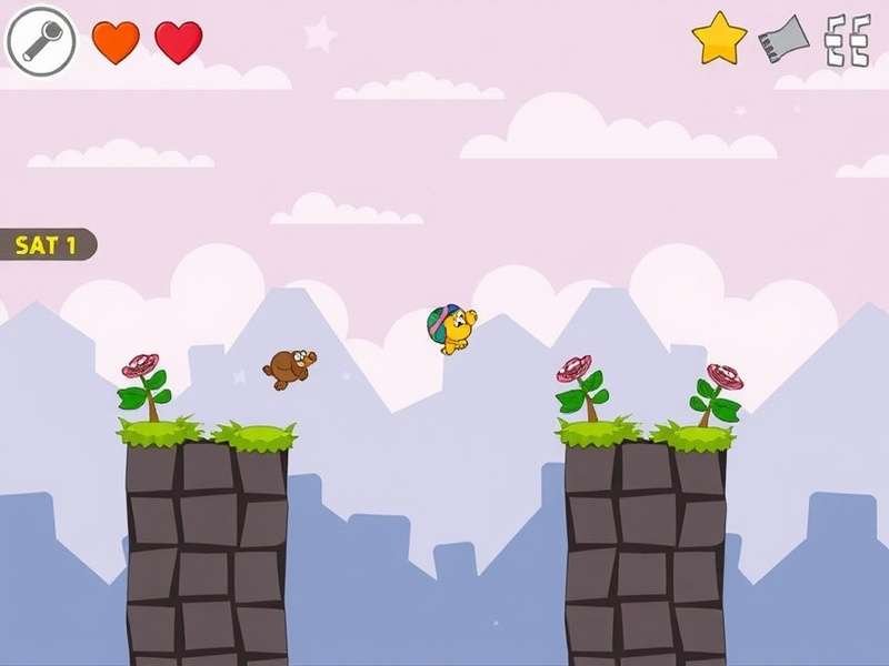 Doodle Jump 2 gameplay screenshot showing character on platforms