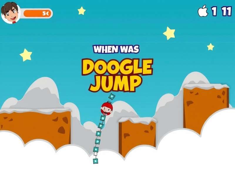 Infographic showing Doodle Jump's global player distribution and statistics