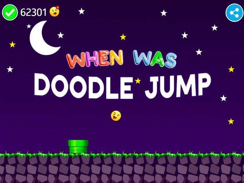 Original Doodle Jump gameplay screenshot from 2009 release