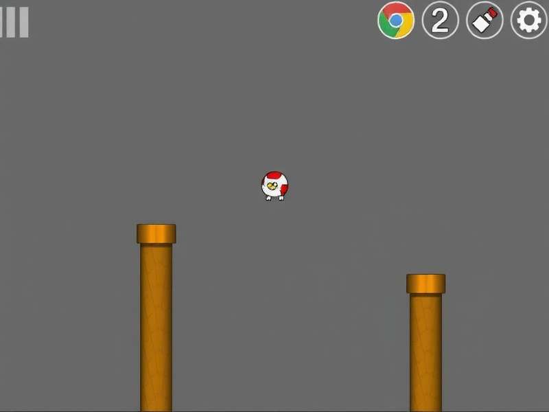 Doodle Jump 2 gameplay on Chrome browser showing vibrant platforms and characters