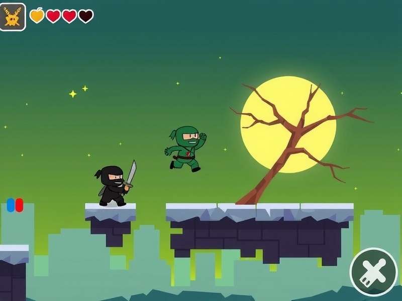 Doodle Jump Extension Ninja gameplay screenshot