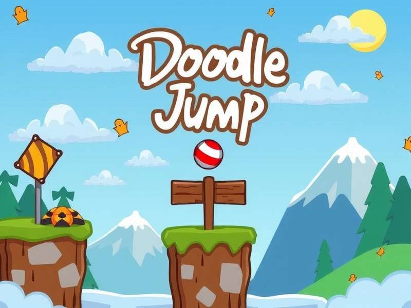 Different platform types in Doodle Jump Chrome version