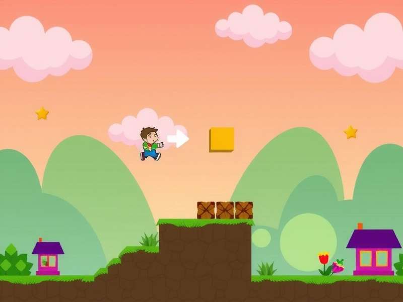 Doodle Jump gameplay screenshot showing the character on platforms