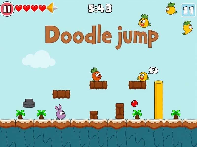 Doodle Jump HD – The iconic vertical platformer game with doodle-style graphics and endless jumping action