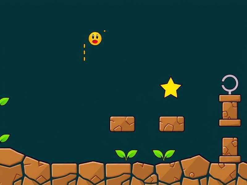 Doodle Jump Scratch gameplay screenshot showing the iconic jumping character with platforms and power-ups
