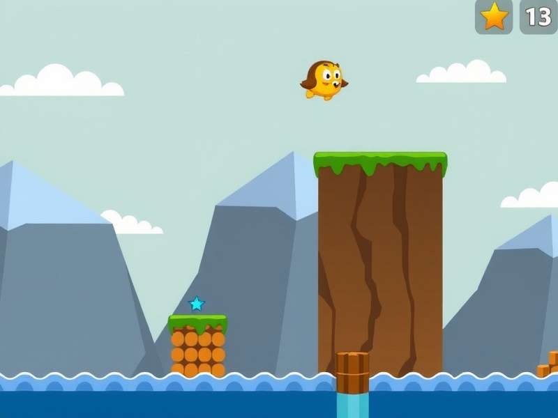 Doodle Jump Unblocked Extension gameplay showing the character jumping across platforms