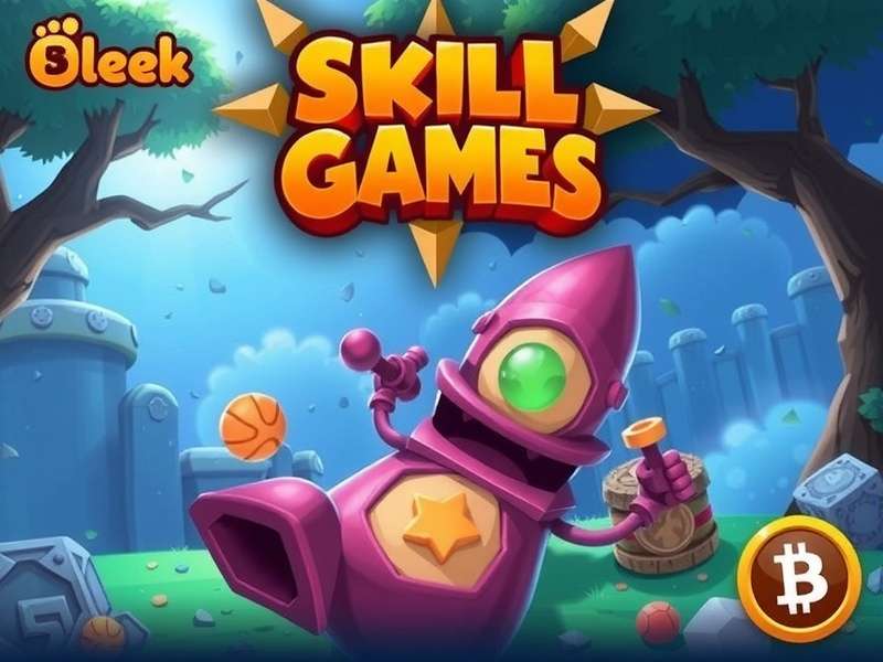 Doodle Jump skill games action screenshot with platforms and power-ups