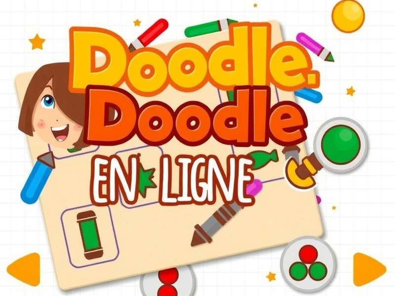 Doodle Gratuit En Ligne — Doodle Jump gameplay screenshot featuring the iconic doodle character and platforms