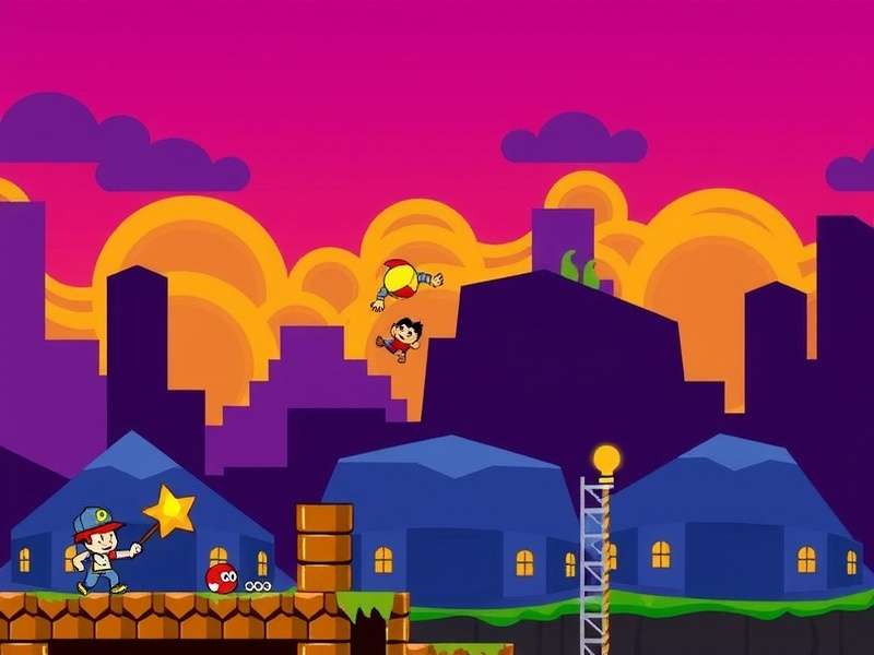 Doodle Jump Original gameplay screenshot showing the doodle character jumping on platforms